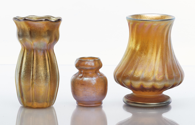Louis Comfort Tiffany objects, group of three 