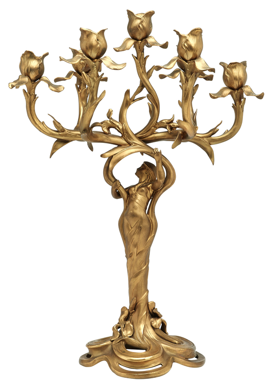 Art Nouveau candelabra
