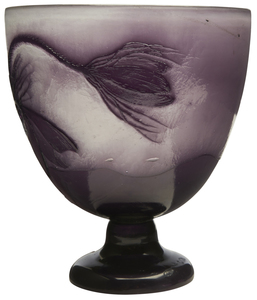 Galle Floral footed vase