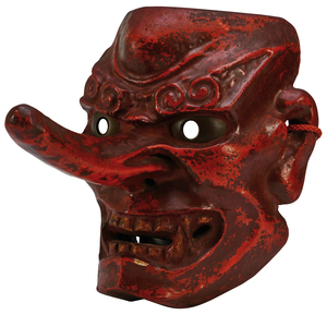 Japanese Tengu ceremonial mask