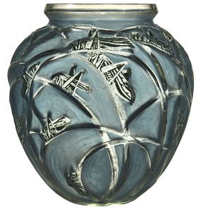 Rene Lalique Sauterelles vase