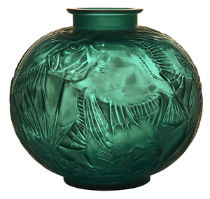 Rene Lalique Poissons vase