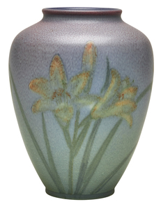 Kataro Shirayamadani for Rookwood Pottery  Lillies vase