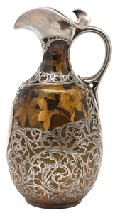 Mary Nourse for Rookwood Pottery Silver Overlay pitcher