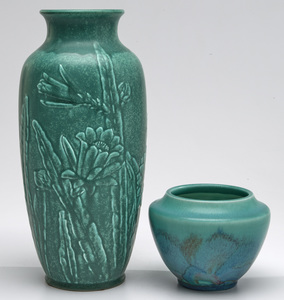Rookwood Pottery, two vases