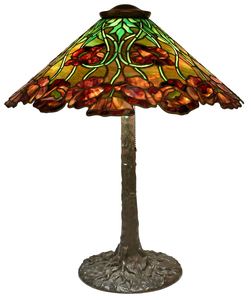 Unique Art Glass & Metal Company  California Poppy table lamp