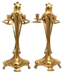 Bitter and Gobbers candlesticks 