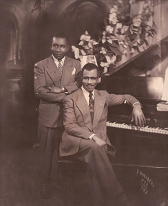 James VanDerZee Studio Portrait of Two Gentleman at a Piano
