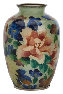 Cloisonne wireless vase