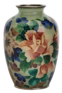 Cloisonne wireless vase