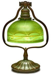 Tiffany Studios harp lamp