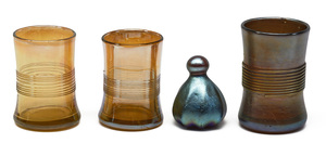 Louis Comfort Tiffany objects, group of four