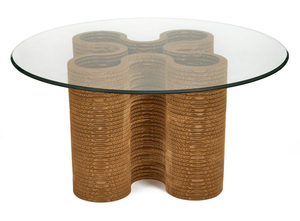 Frank Gehry table, in the style of