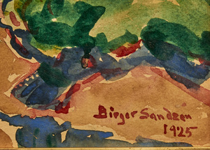 Birger Sandzen watercolor