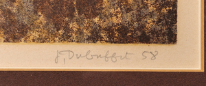 Jean Dubuffet lithograph